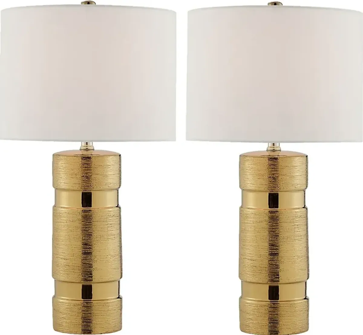 Granite Way Gold Table Lamp, Set of Two