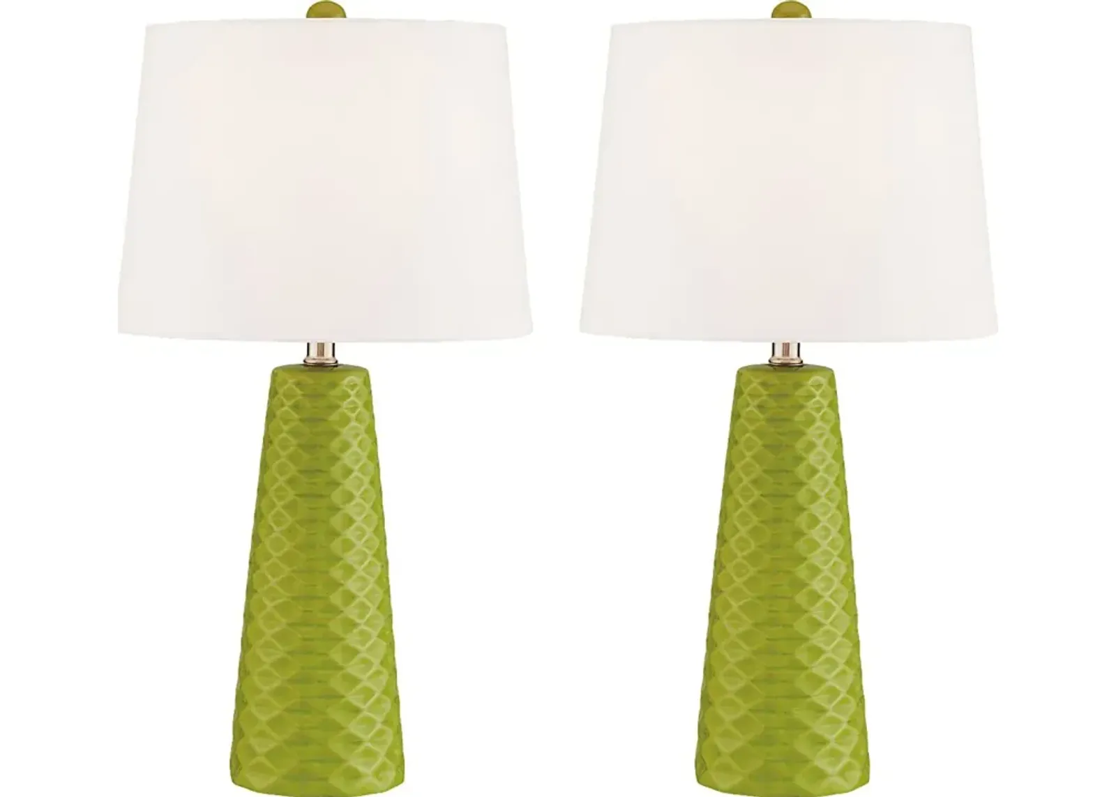 Berryessa Green Table Lamp, Set of Two