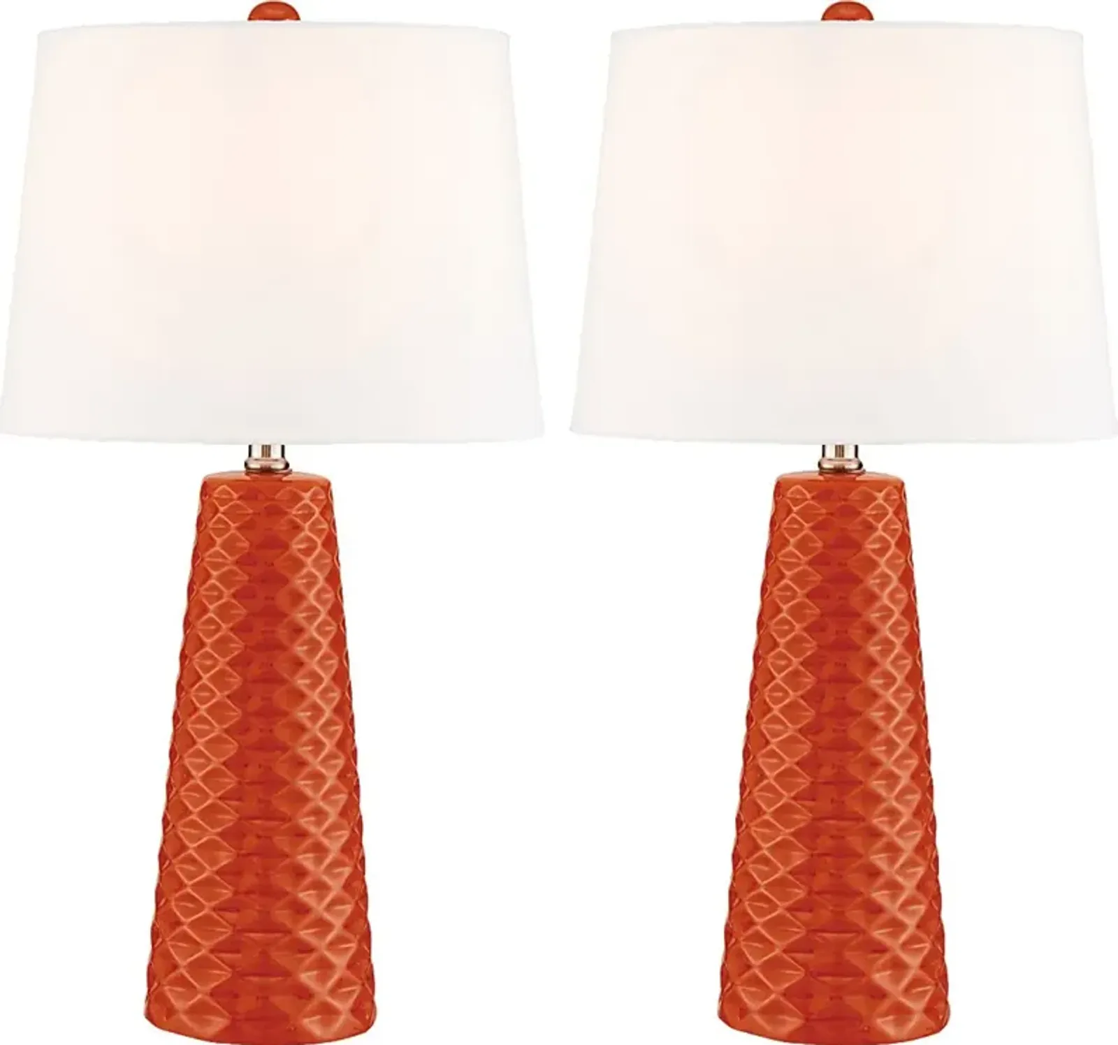 Berryessa Orange Table Lamp, Set of Two