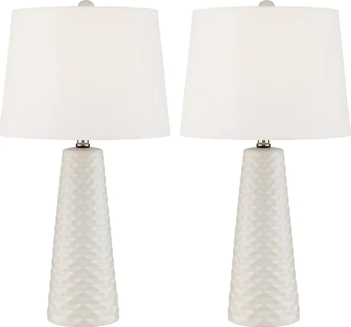 Berryessa White Table Lamp, Set of Two