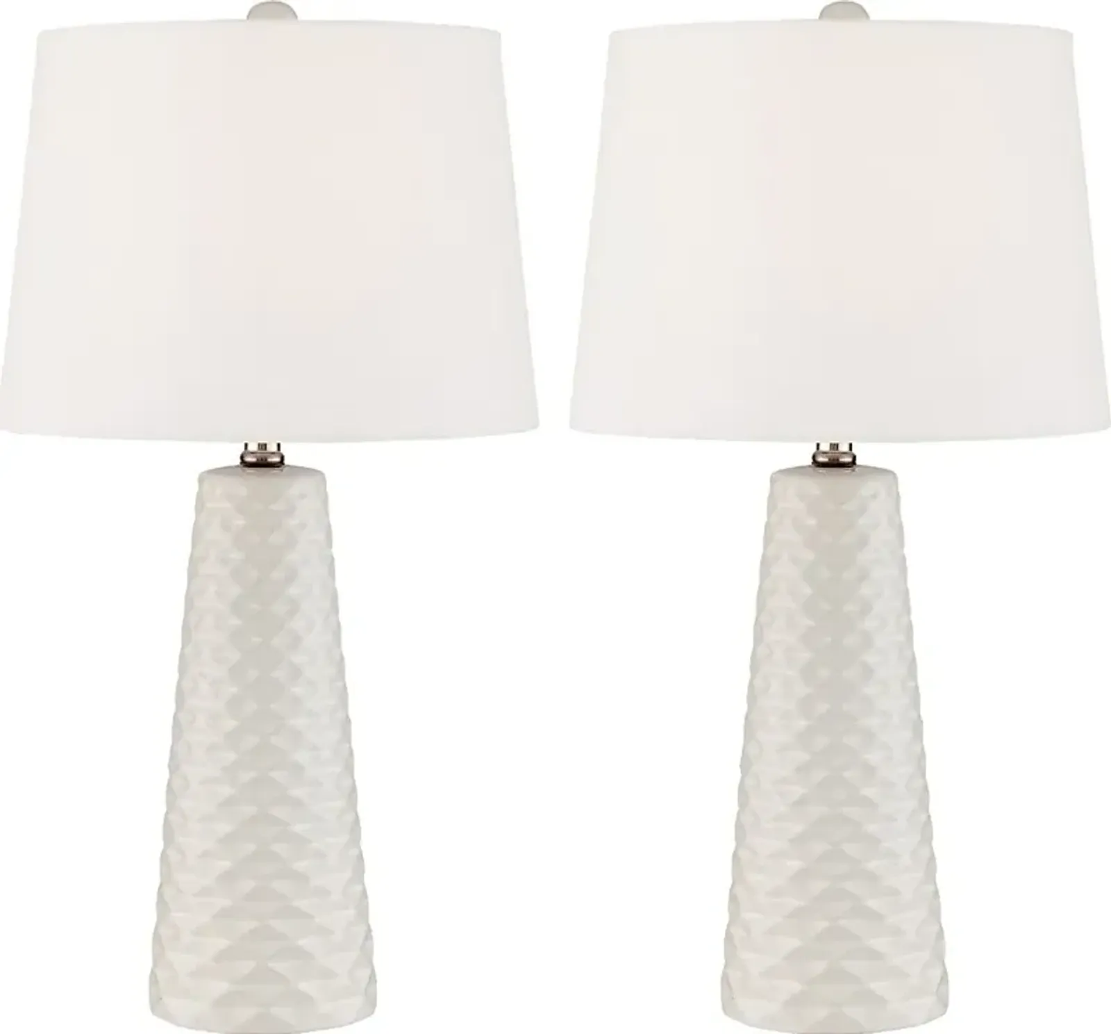 Berryessa White Table Lamp, Set of Two