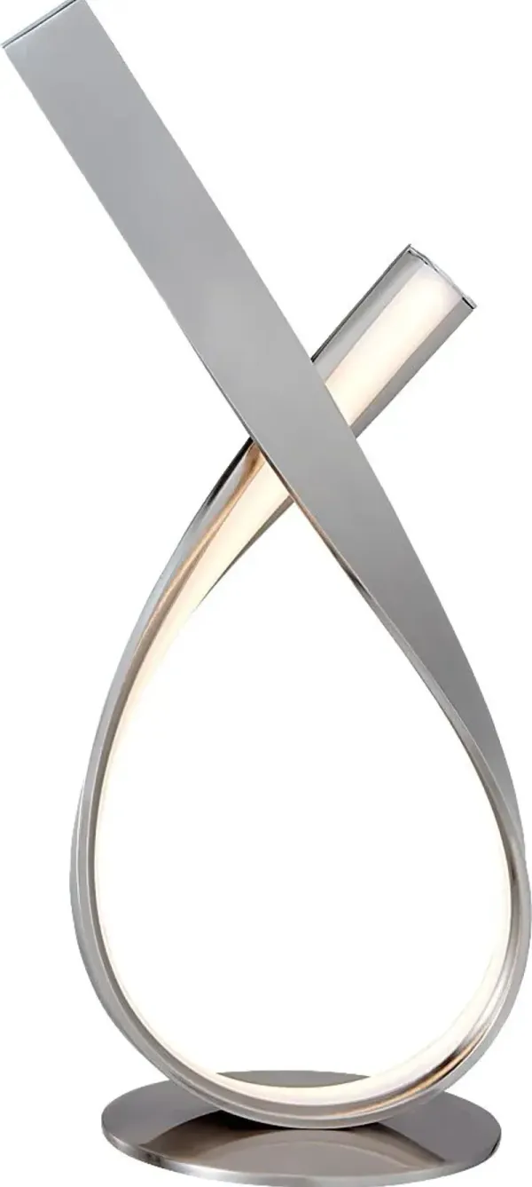 Williston Park Silver Table Lamp