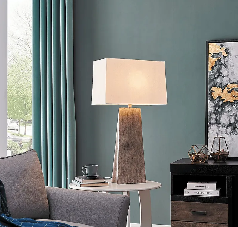 Pamoa Point Gray Table Lamp