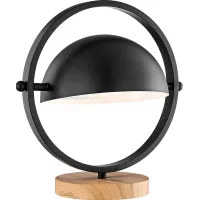 Ancroft Circle Black Lamp