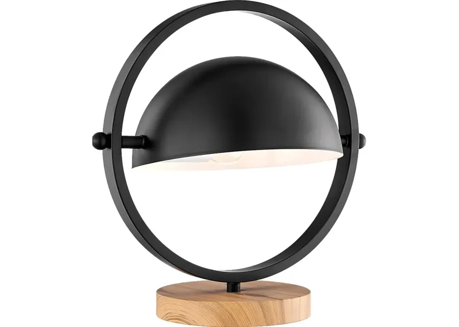 Ancroft Circle Black Lamp