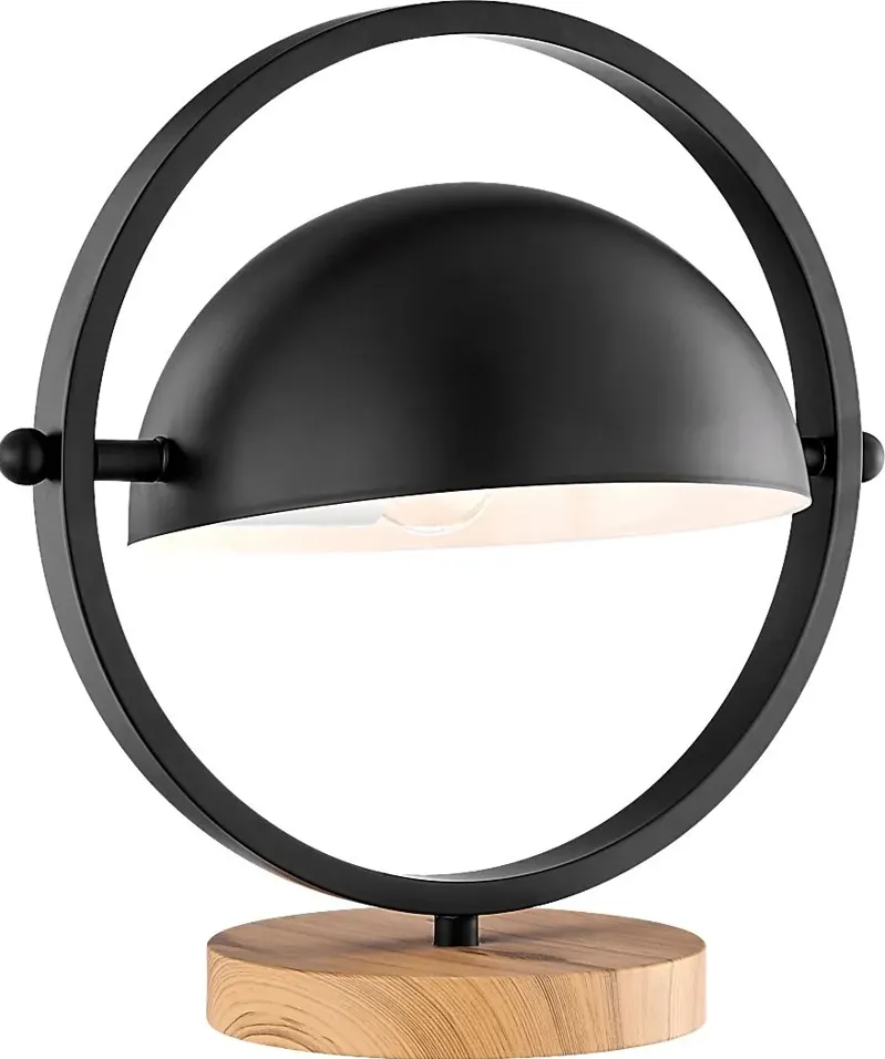 Ancroft Circle Black Lamp