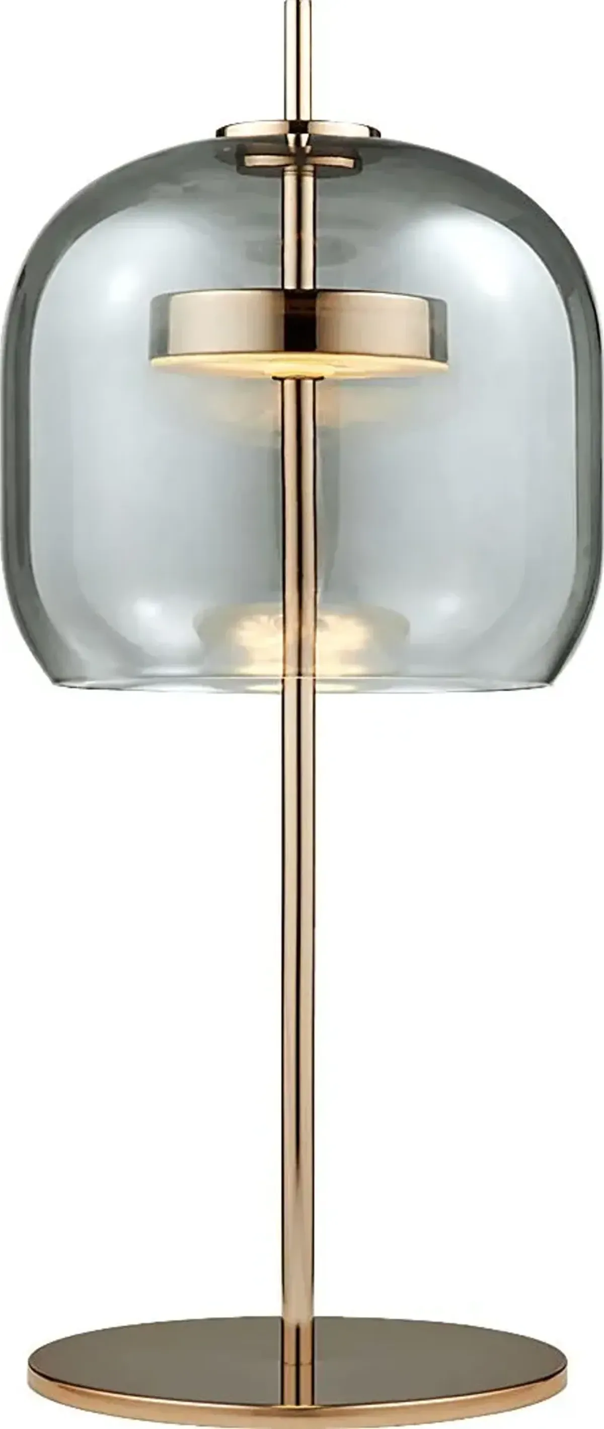 Lacewood Peak Gold Lamp