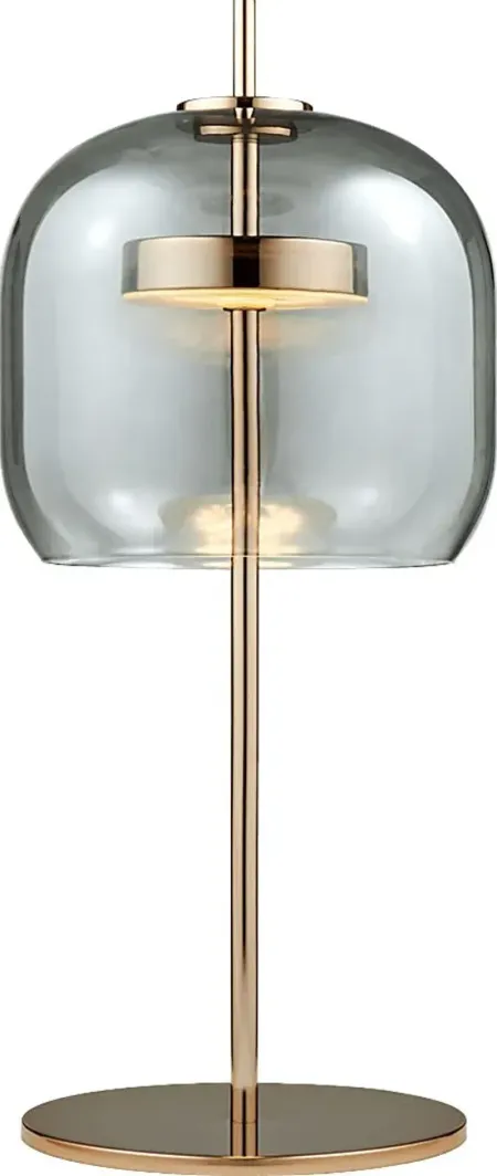 Lacewood Peak Gold Lamp