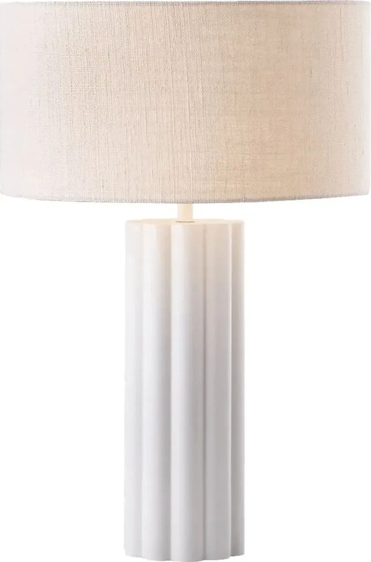 Klauda White Table Lamp