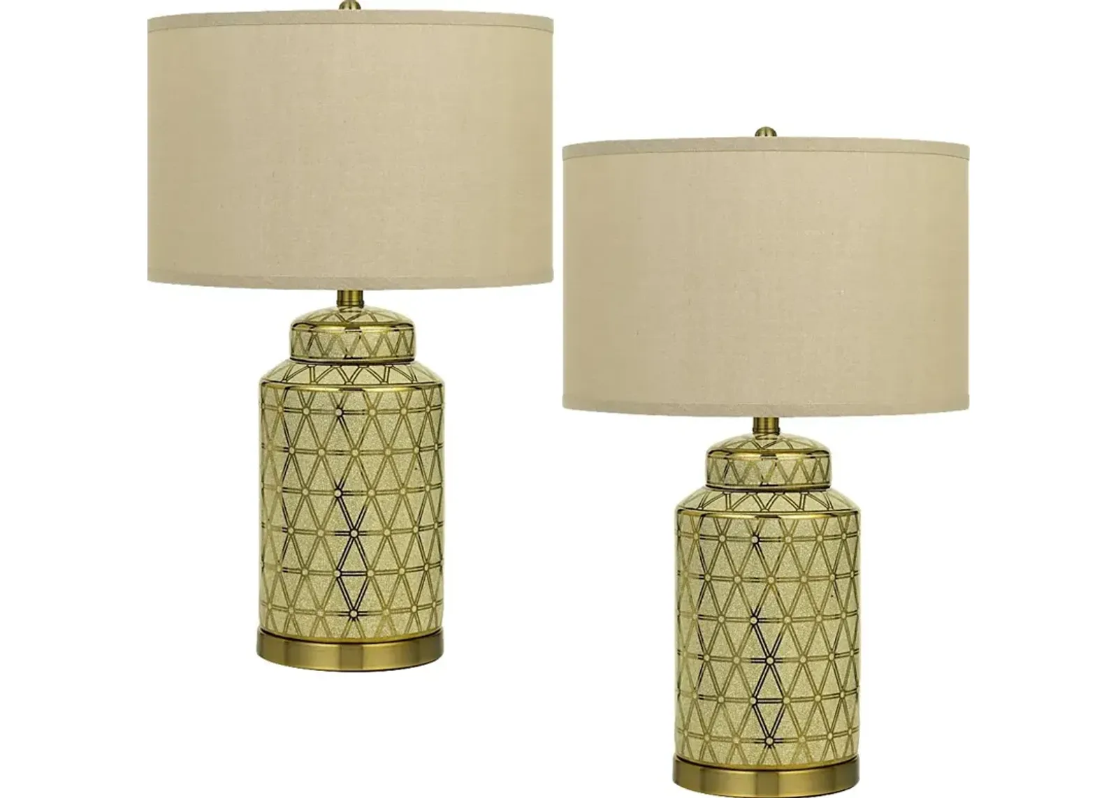 Fraley Fields Gold Lamp, Set of 2