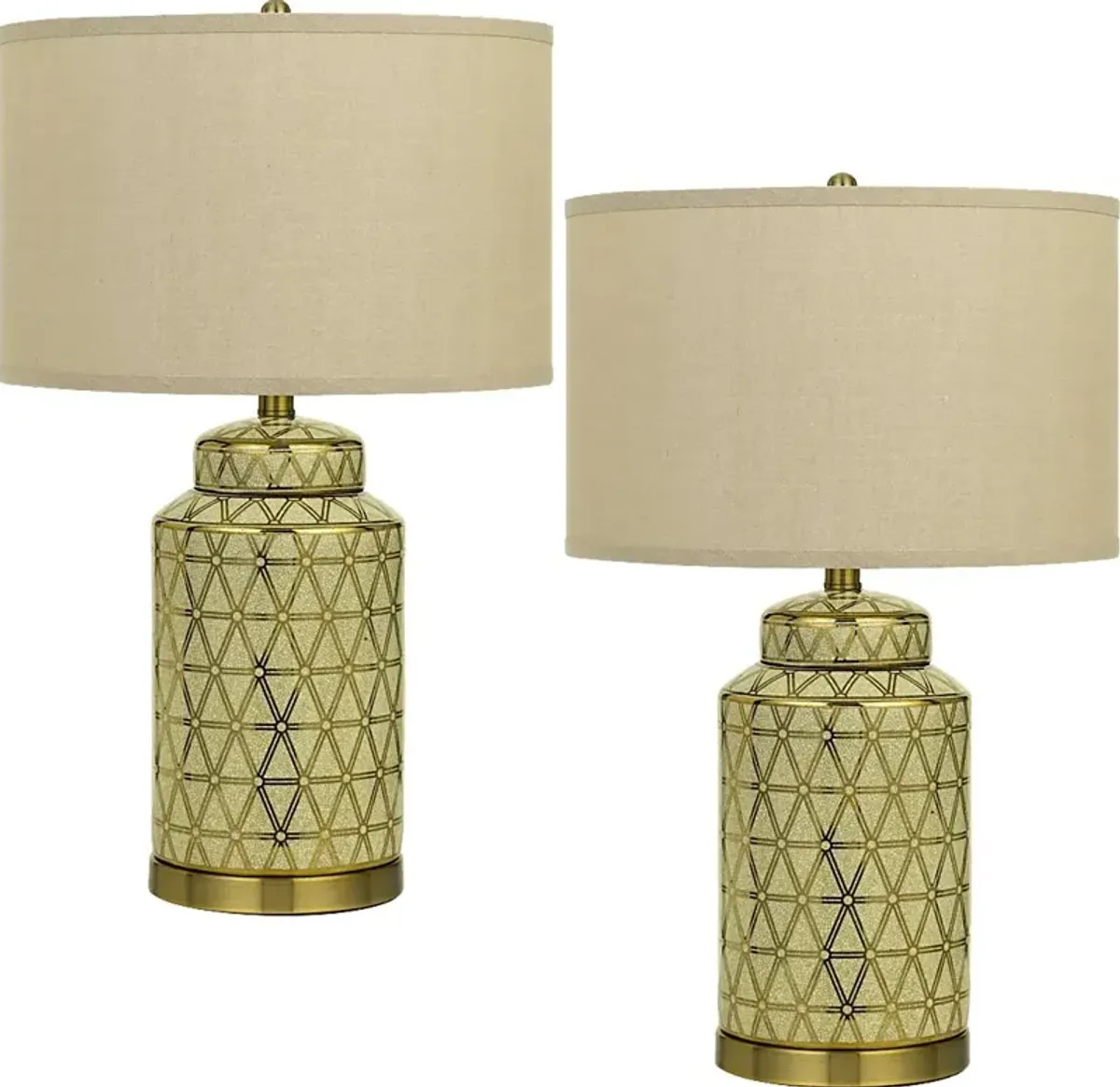 Fraley Fields Gold Lamp, Set of 2