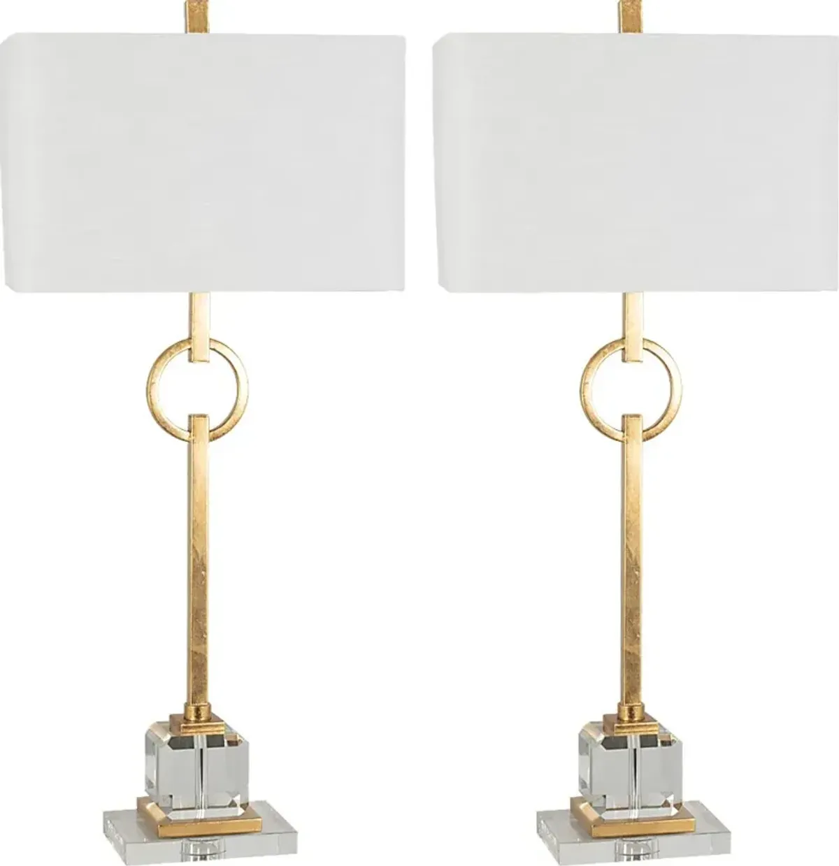 Kyra Club Gold Lamp, Set of 2