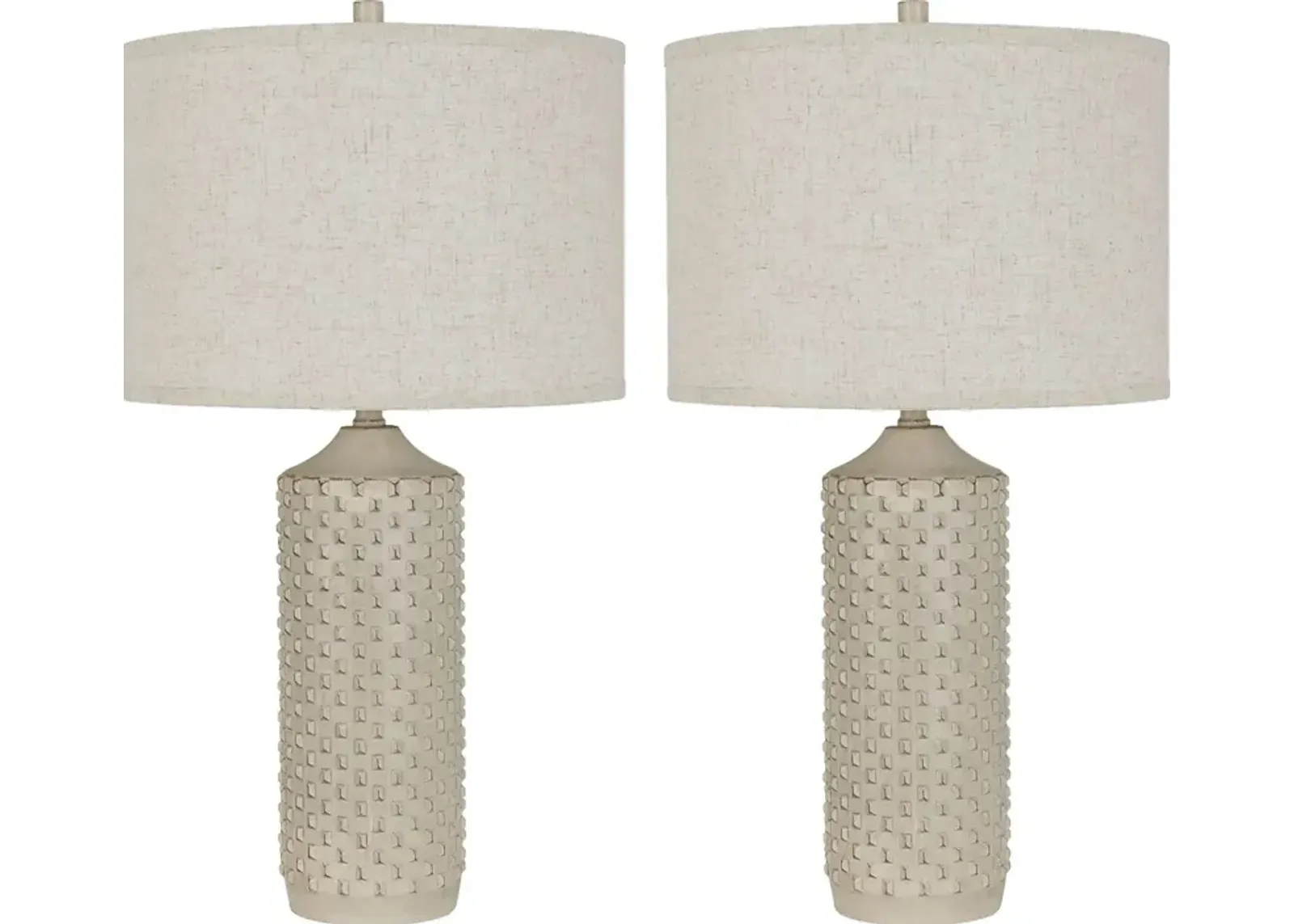 Bimini Sea Cream Lamp, Set of 2