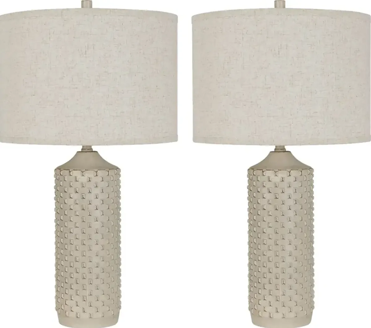 Bimini Sea Cream Lamp, Set of 2