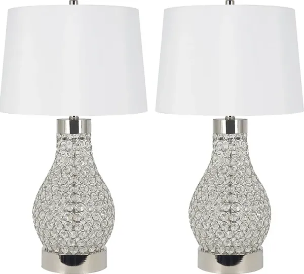 Mohr Home Clear Table Lamps, Set of 2