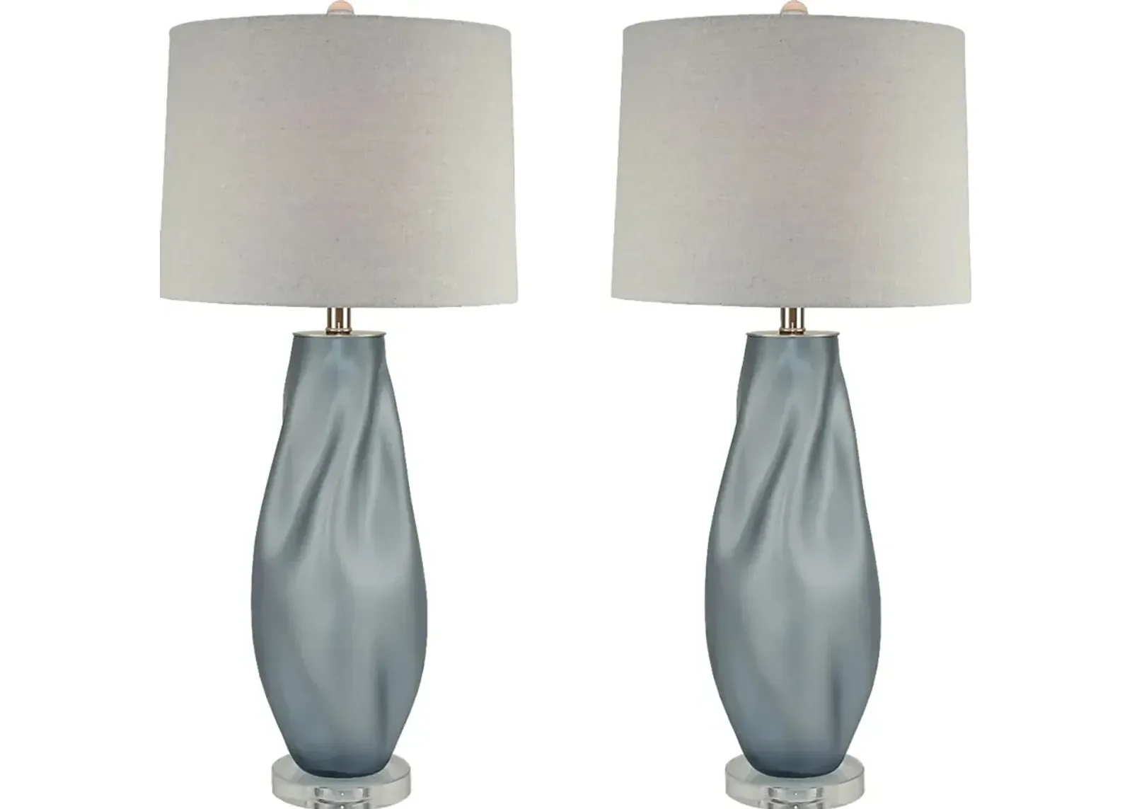 Tibby Lane Blue Table Lamps (Set of 2)