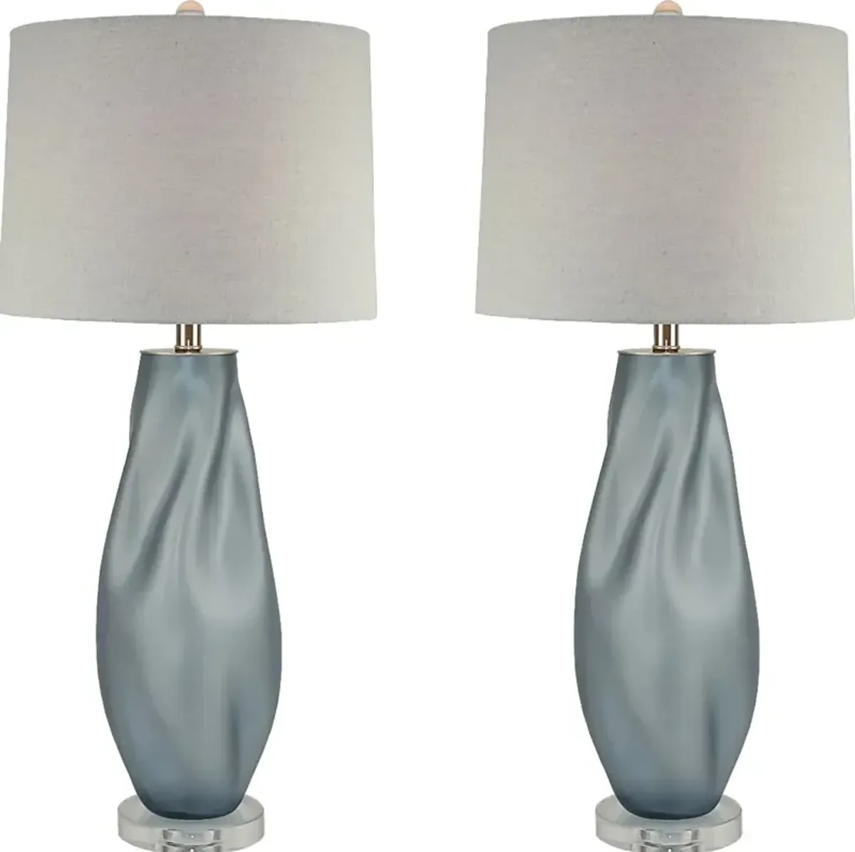 Tibby Lane Blue Table Lamps (Set of 2)