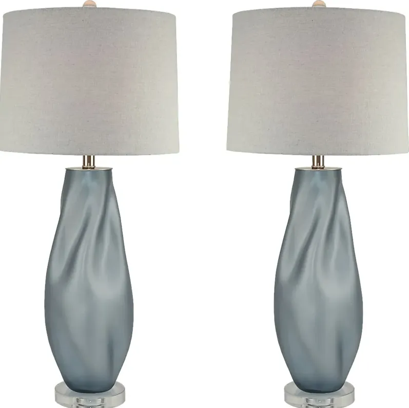 Tibby Lane Blue Table Lamps (Set of 2)