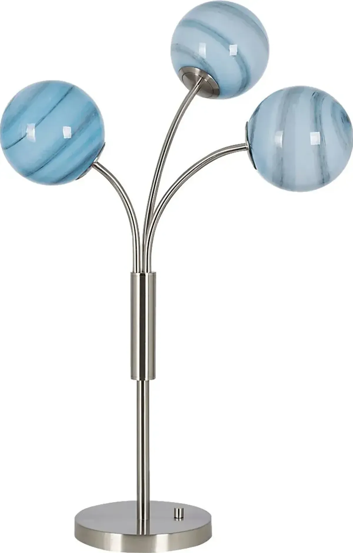 Sunstream Island Silver Table Lamp