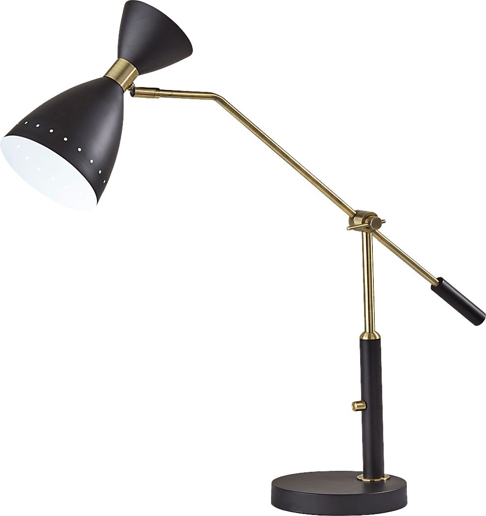 Nadeau Circle Black Lamp