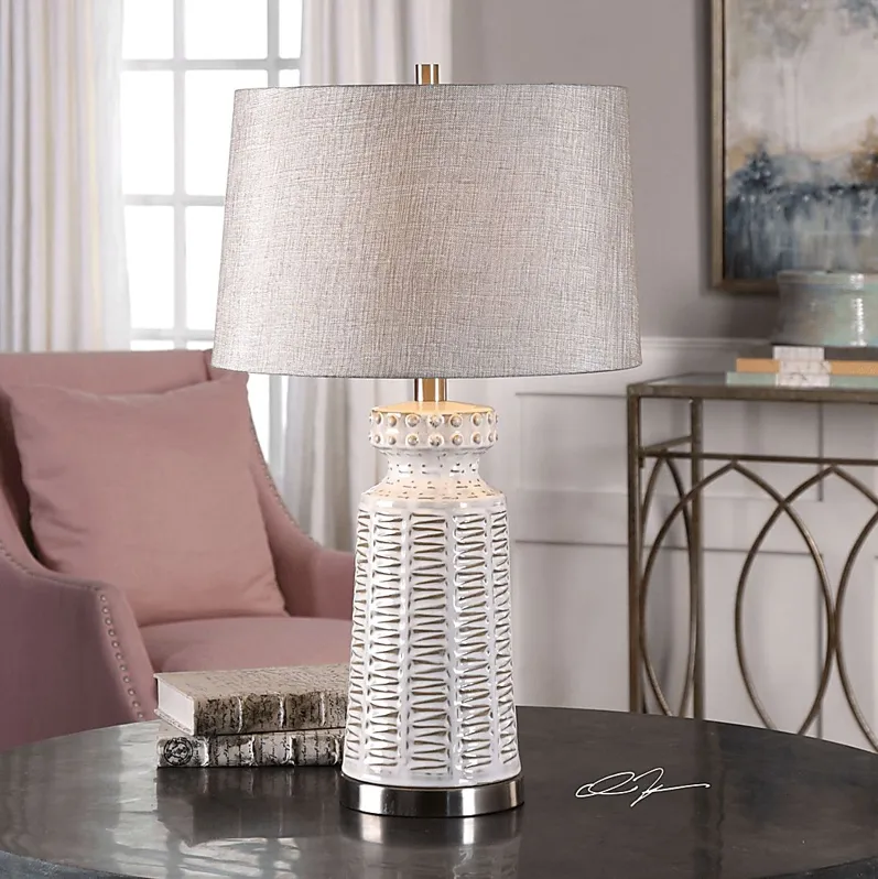 Brook Hollow White Lamp