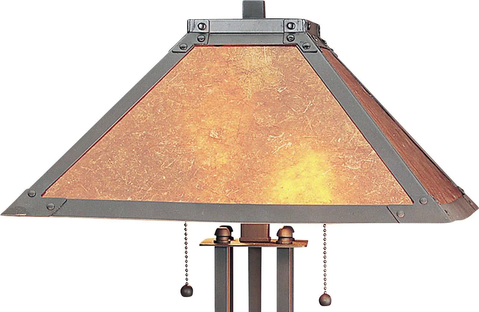 Pebble Glen Way Rust Lamp