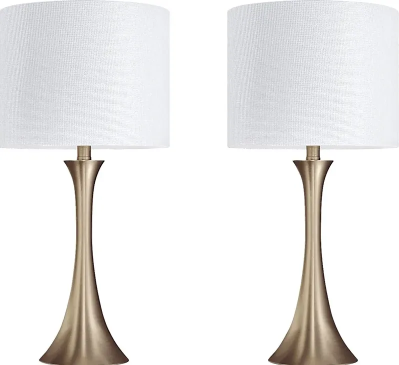 Keely Alley White Lamp, Set of 2