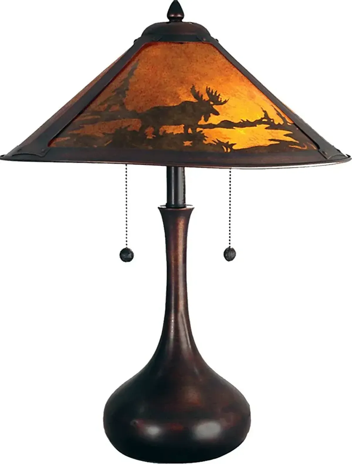 Volco Bend Amber Lamp