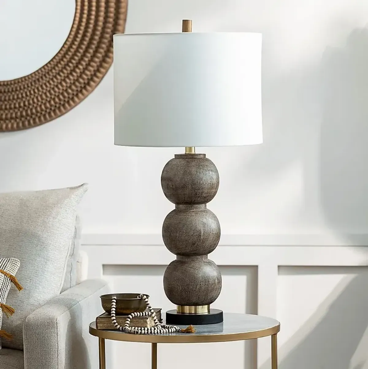 Franciscan Cove Brown Lamp