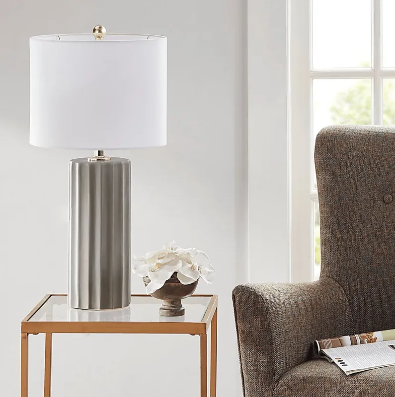 Jeen Circle Gray Lamp