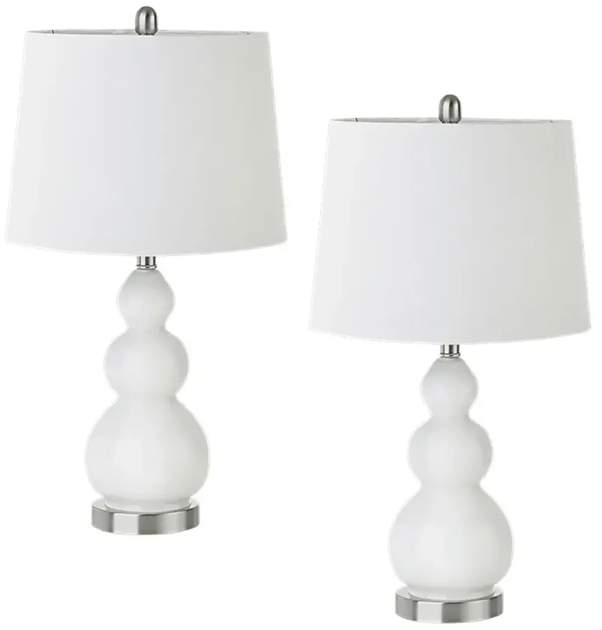 Coralvine White Lamp, Set of 2