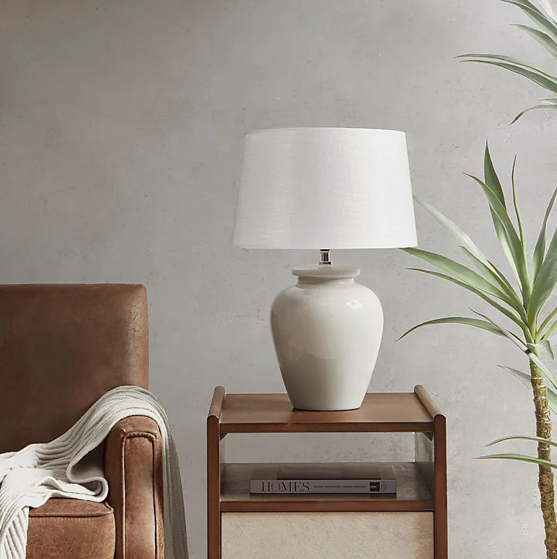 Canosa Island Cream Lamp