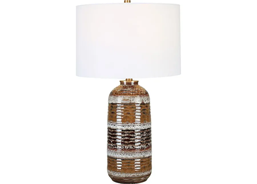 Caleb Reef Brown Lamp