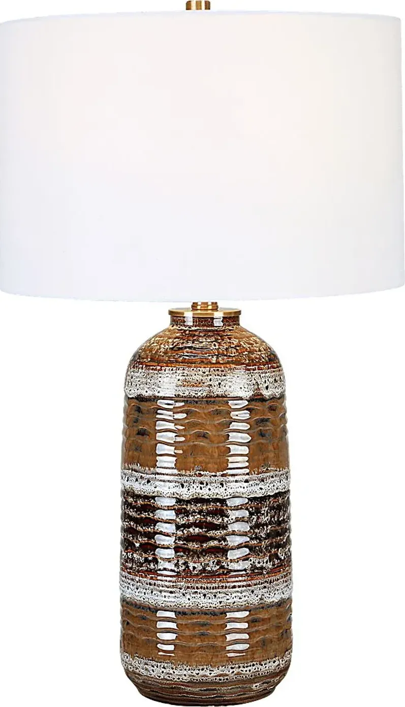 Caleb Reef Brown Lamp