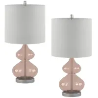Elmsgrove Pink Lamp, Set of 2