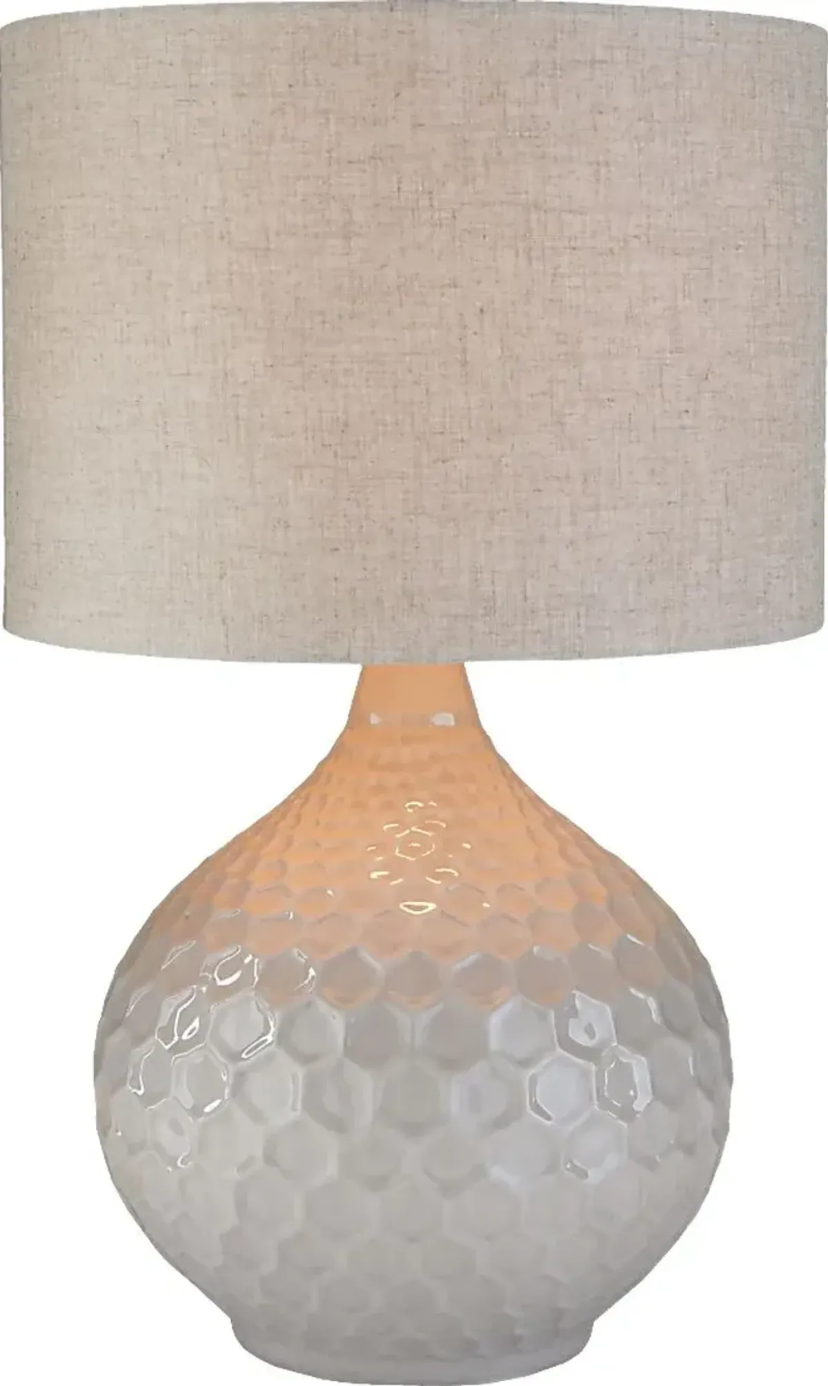 Masser Circle Ivory Lamp