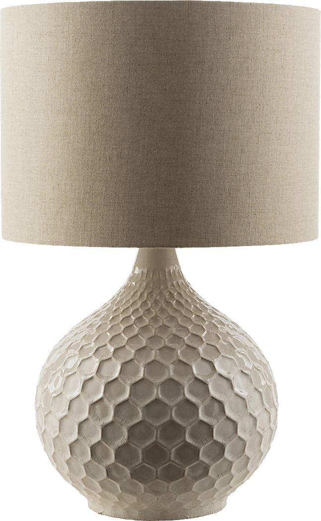 Masser Circle Ivory Lamp