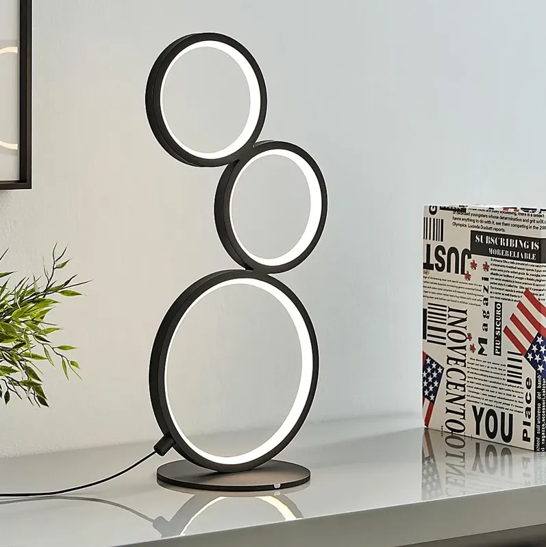 Magna Circle Black Lamp