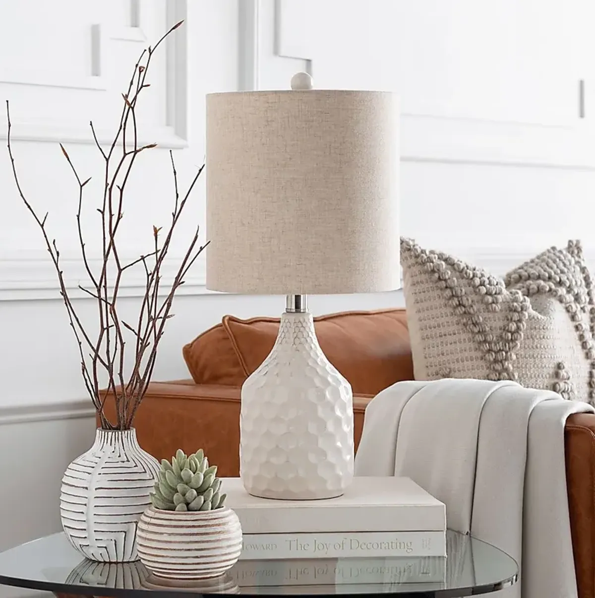 Noyes Shores White Lamp