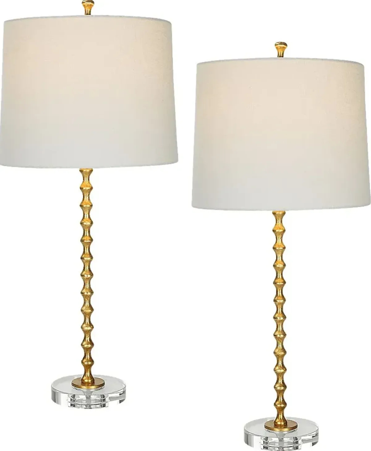 Velarde Way Gold Table Lamps, Set of 2