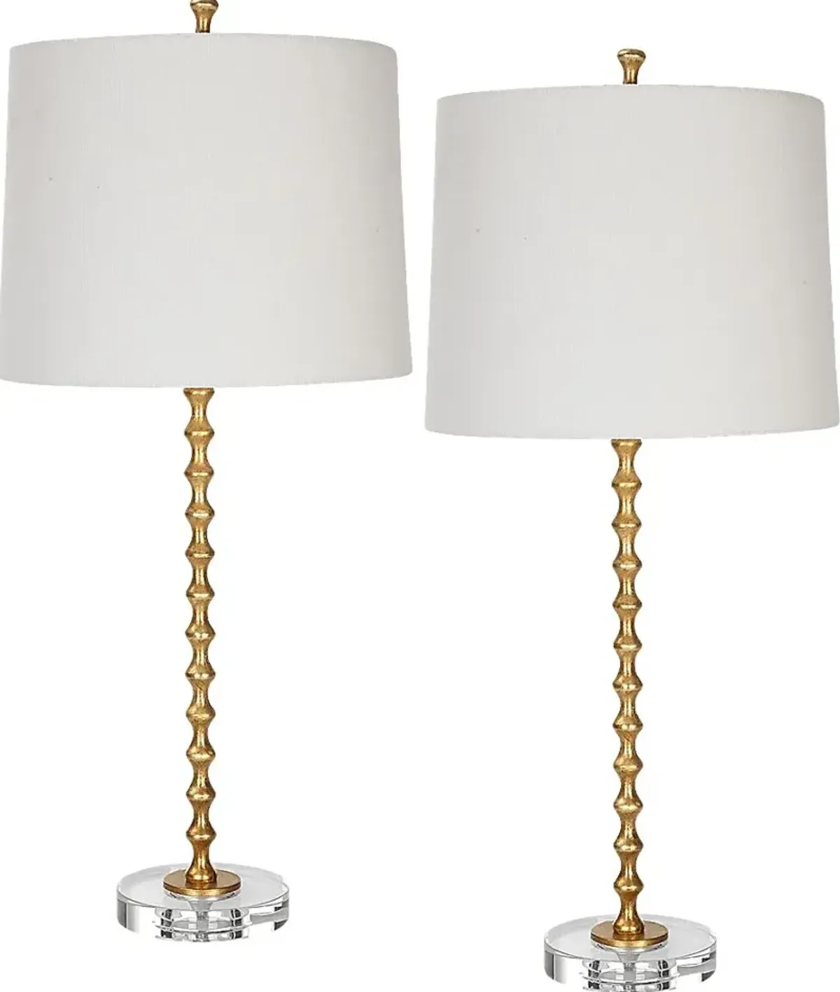 Velarde Way Gold Table Lamps, Set of 2