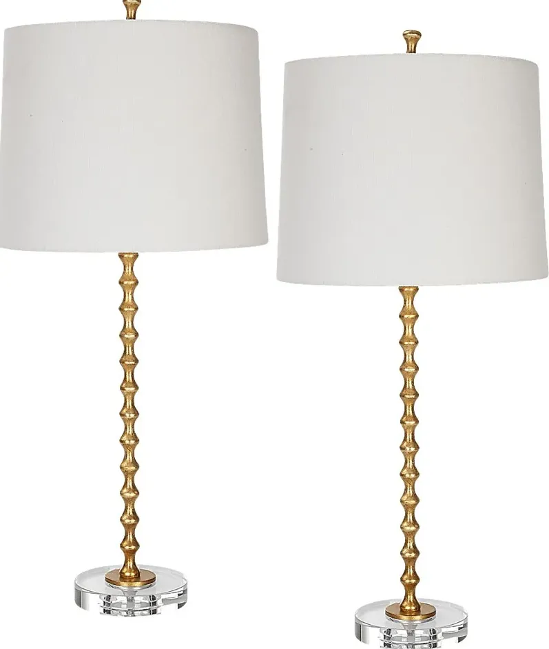 Velarde Way Gold Lamp, Set of 2