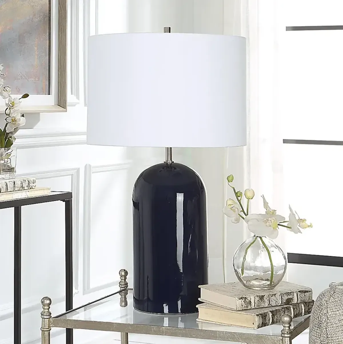 Zelar Shade Blue Lamp