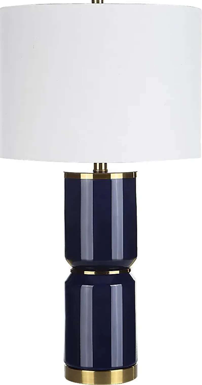 Valesca Circle Blue Lamp