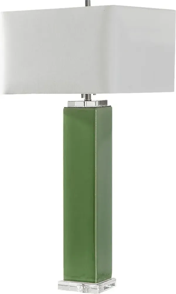Zion Boulevard Green Lamp