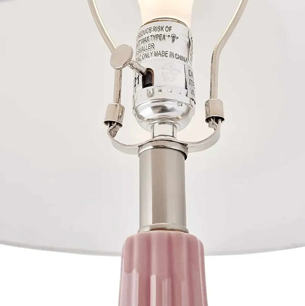 Stilton Shores Pink Lamp