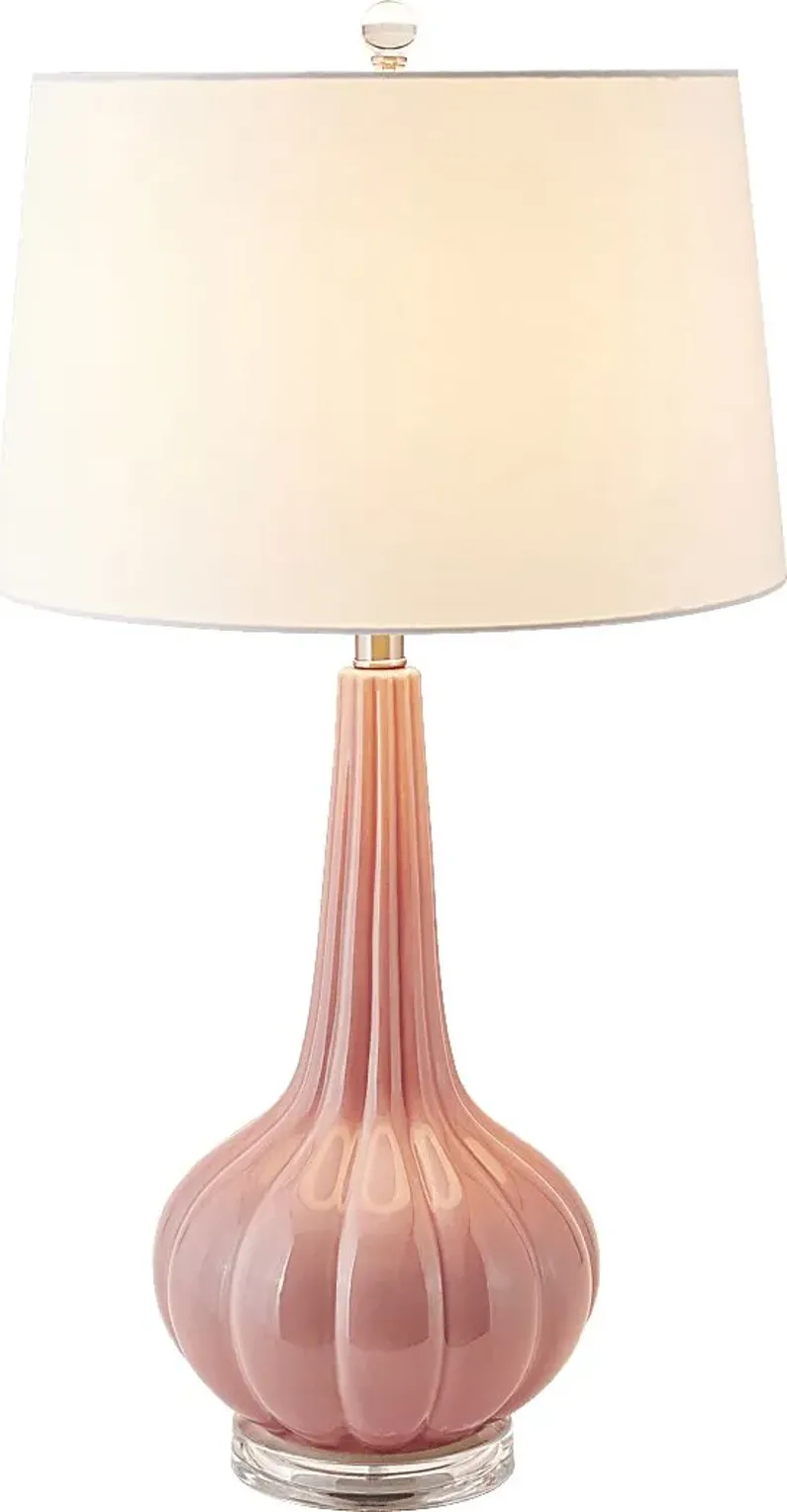 Stilton Shores Pink Lamp