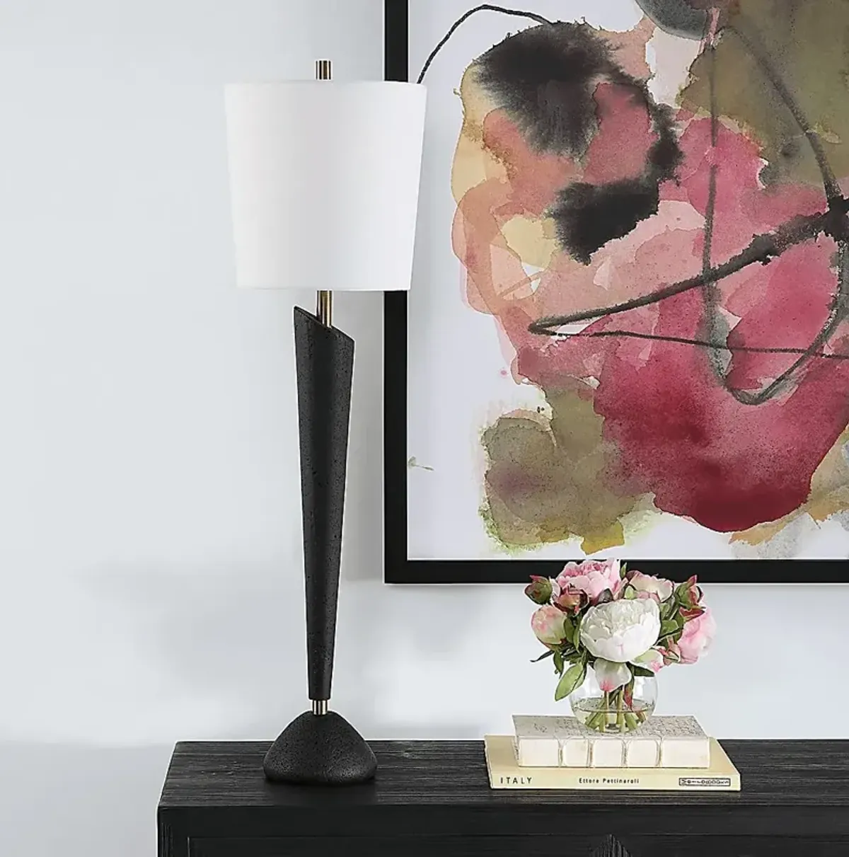 Rexford Circle Black Lamp