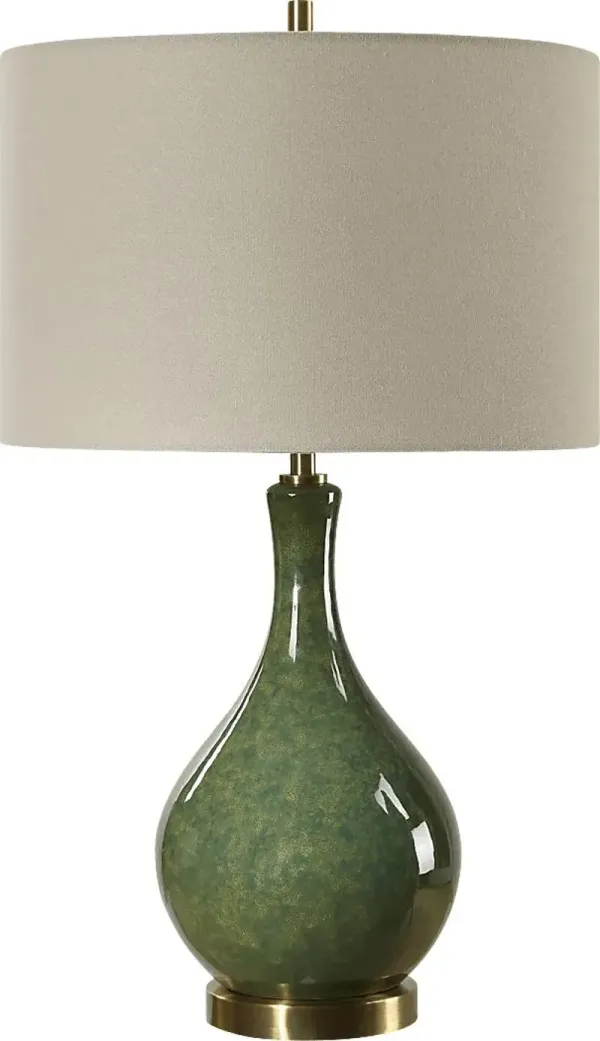 Sidonia Cay Green Lamp
