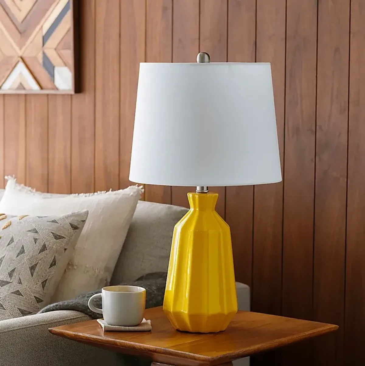 Mertens Oaks Yellow Lamp